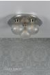 Laura Ashley Prague 3lt Flush Bathroom Light Glass Polished Chrome IP44