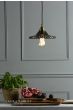 Laura Ashley Pippa Pendant Aged Brass Smoked Glass 