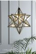 Laura Ashley Small Star Pendant Polished Silver and Glass