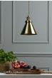 Laura Ashley Rufus Pendant Antique Brass 