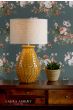 Laura Ashley Liza Table Lamp Orange Ceramic With Shade