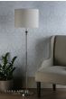 Laura Ashley Highgrove Floor Lamp Polished Nickel With Shade 