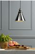 Laura Ashley Rufus Pendant Polished Chrome 