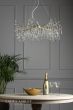 Laura Ashley Willow 5lt Pendant Satin Champagne Crystal 