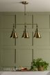 Laura Ashley Rufus 3 Light Bar Pendant Antique Brass