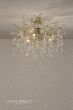 Laura Ashley Willow 3lt Semi Flush Satin Champagne Crystal 