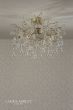 Laura Ashley Willow 3lt Semi Flush Satin Champagne Crystal 