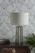 Laura Ashley Star Table Lamp Antique Brass and Glass With Shade