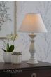 Laura Ashley Chedworth Table Lamp Concrete & Polished Nickel With Shade