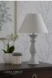 Laura Ashley Chedworth Table Lamp Concrete & Polished Nickel With Shade