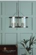 Laura Ashley Harrington 5 Light Pendant Antique Brass & Glass
