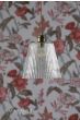 Laura Ashley Callaghan Grand Pendant Antique Brass & Ribbed Glass 