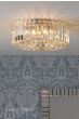Laura Ashley Fernhurst Large 3 Light Flush Crystal & Polished Chrome