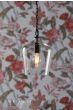 Laura Ashley Ockley Bottle Pendant Glass & Matt Black 