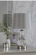 Laura Ashley Humby Touch Table Lamp Crystal & Polished Nickel With Shade
