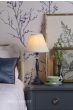 Laura Ashley Ellis Table Lamp Matt Blue & Crystal With Shade
