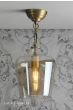 Laura Ashley Ockley Pendant Antique Brass and Champagne Glass