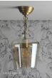 Laura Ashley Ockley Pendant Antique Brass and Champagne Glass