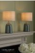 Laura Ashley Penny Twin Pack Table Lamp Blue With Shade