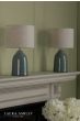 Laura Ashley Penny Twin Pack Table Lamp Blue With Shade