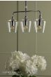 Laura Ashley Ockley 3 Light Bar Pendant Polished Chrome and Glass