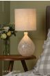 Laura Ashley Confetti Table Lamp White Glass and Polished Chrome With Shade