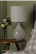 Laura Ashley Confetti Table Lamp White Glass and Polished Chrome With Shade
