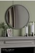 Laura Ashley Harrington Mirror Polished Nickel 60cm