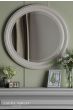 Laura Ashley Tate Mirror Distressed Ivory 60cm