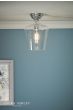 Laura Ashley Ockley Semi-Flush Polished Chrome and Glass
