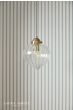 Laura Ashley Whitham Pendant Antique Brass and Ribbed Glass