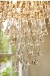 Laura Ashley Willow 4 Light Pendant Satin Champagne and Crystal