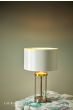 Laura Ashley Harrington Small Table Lamp Antique Brass and Glass With Shade