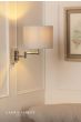 Laura Ashley Marlowe Wall Light Polished Nickel With Shade
