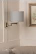 Laura Ashley Marlowe Wall Light Polished Nickel With Shade