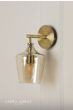 Laura Ashley Ockley Wall Light Antique Brass and Champagne Glass
