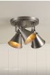Laura Ashley Rufus 3 Light Plate Spotlight Industrial Nickel
