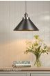 Laura Ashley Rufus Pendant Industrial Nickel