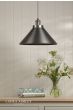 Laura Ashley Rufus Pendant Industrial Nickel