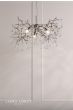 Laura Ashley Willow 3 Light Pendant Satin Pewter and Crystal