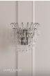 Laura Ashley Willow Wall Light Satin Pewter and Crystal