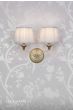 Laura Ashley Hemsley 2 Light Wall Light Matt Antique Brass With Shade