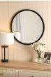 Laura Ashley Harrington Mirror Matt Black 60cm