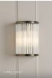 Laura Ashley Sutton Wall Light Matt Antique Brass and Ribbed Glass