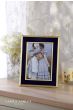 Harrison Photo Frame Brushed Brass and Blue 4" x 6"