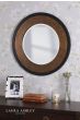 Laura Ashley Cara Small Round Mirror Mottled Bronze 60cm