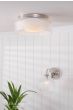 Laura Ashley Charissa Bathroom Wall Light Polished Chrome and Ribbed Glass IP44