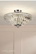 Laura Ashley Vienna 3 Light Semi-Flush Crystal and Polished Chrome
