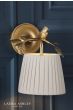 Laura Ashley Egelton Wall Light Aged Brass With Shade