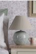 Laura Ashley Montford Table Lamp Blue Ceramic With Shade